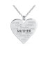 ფოტო #1 პროდუქტის Heart Inspirational Message Best Words Describe Your Mother Heart Pendant Necklace For Women Mom .925 Sterling Silver Custom Engraved