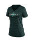 Women's Green Oakland Athletics Authentic Collection Velocity Practice Performance V-Neck T-shirt