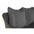 Фото #7 товара Садовый диван DKD Home Decor Стеклянный Серый полиэстер синтетический ротанг Сталь Темно-коричневый (175 x 73 x 81 cm)