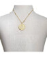 Фото #3 товара Rivka Friedman satin Disc with Cubic Zirconia Accent Bale Pendant Necklace