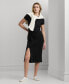 ფოტო #1 პროდუქტის Women's Jersey Twist-Front Midi Dress