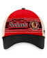 Men's Red, Black Distressed Chicago Blackhawks Heritage Vintage-Like Trucker Adjustable Hat