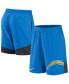 Фото #1 товара Шорты Nike мужские Los Angeles Chargers голубого цвета, эластичные, для активных тренировок