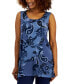 Фото #1 товара Women's Printed Knit Dressing Tank Top, Created for Macy's