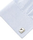 ფოტო #3 პროდუქტის Men's Silver Wrapped Mother of Pearl Cufflinks