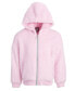 ფოტო #1 პროდუქტის Big Girls Solid Faux-Sherpa Hooded Jacket, Created for Macy's