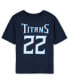 Фото #3 товара Preschool Boys and Girls Navy Derrick Henry Tennessee Titans Mainliner Player Name Number T-shirt