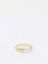 Фото #1 товара DesignB London pearl stone ring in gold