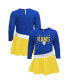 ფოტო #1 პროდუქტის Girls Infant Royal, Gold Los Angeles Rams Heart to Heart Jersey Dress