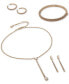 ფოტო #3 პროდუქტის Gold-Tone Crystal Pavé Wavy Small Huggie Hoop Earrings, .67"
