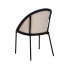 Dining Chair Black Beige 54 x 47,5 x 82,3 cm