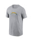 Фото #2 товара Men's Gray Los Angeles Chargers Logo Essential T-shirt