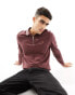 Фото #1 товара Farah milan long sleeve polo with zip in burgundy