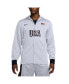 Men's White USA Basketball 224 Summer Authentic On-Court Game Full-Zip Jacket