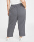 Фото #4 товара Брюки женские On 34th Plus Size Brushed Relaxed Ankle Pants