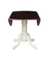 Фото #3 товара 42" Round Dual Drop Leaf Pedestal Table