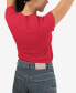 Фото #2 товара Women's Premium Blend XOXO Dog Paw Word Art T-shirt