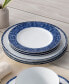 Rill Set of 4 Dinner Plates, Service for 4