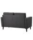 Фото #11 товара Lillith Modern Loveseat With Upholstered Fabric and Wooden Frame