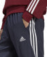 Фото #4 товара Men's AEROREADY Essentials Elastic Cuff Woven 3-Stripes Tracksuit Pants