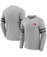 Фото #1 товара Men's NFL x Darius Rucker Collection by Heather Gray Tampa Bay Buccaneers Henley Long Sleeve T-shirt