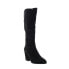 Diba True Park Bench 26018 Womens Black Suede Slip On Knee High Boots