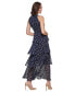 Women's Dot-Print Tiered Maxi Dress