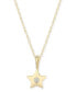 Фото #1 товара Macy's diamond Accent Solid Star Pendant in 14K Yellow Gold