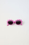 Фото #1 товара Солнцезащитные очки в волнистой пластмассовой оправе ZARA