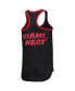 Фото #4 товара Women's Black Miami Heat Showdown Scoop Neck Racerback Tank Top