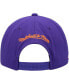 Фото #2 товара Men's White, Purple Phoenix Suns Retro Sport Colorblock Script Snapback Hat