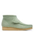 [26169732] MENS CLARKS WALLABEE BOOT - GREEN SUEDE