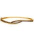 ფოტო #1 პროდუქტის Chocolatier® Chocolate Diamond Swoop Bangle Bracelet (1-1/4 ct. t.w.) in 14k Gold