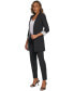 ფოტო #5 პროდუქტის Women's Roll Sleeve Open Front Blazer, Regular and Petite Sizes