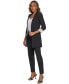 Фото #4 товара Women's Roll Sleeve Open Front Blazer, Regular and Petite Sizes