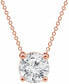 ფოტო #1 პროდუქტის Certified Lab Grown Diamond Solitaire 18" Pendant Necklace (3 ct. t.w.) in 14k Gold