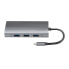 Фото #9 товара LogiLink UA0383 - Wired - USB 3.2 Gen 1 (3.1 Gen 1) Type-C - 100 W - 3.5 mm - 10,100,1000 Mbit/s - Silver