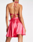 Фото #2 товара First Distraction The Label mini skirt in hot pink