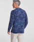 Men's Printed Cashmere V-Neck Cardigan Sweater, Created for Macy's