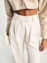 Фото #7 товара ASOS DESIGN Tall wide leg trouser with patch pockets in ecru