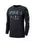 ფოტო #3 პროდუქტის Men's Black Charlotte Hornets Essential Air Traffic Control Long Sleeve T-shirt