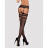 Stockings with Garter Obsessive S214 S/M/L Black