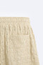 Фото #9 товара Шорты из рельефной перфорированной ткани ZARA