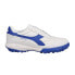 Фото #1 товара Diadora Calcetto Ii Lt Tf Soccer Mens White Sneakers Athletic Shoes 179904-D0337