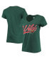 Фото #1 товара Women's Green Minnesota Wild Script Sweep Ultra Rival V-Neck T-shirt