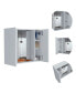 Фото #8 товара Artemisa Medicine Cabinet, Double Door, Mirror, One External Shelf - White