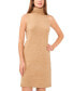 ფოტო #3 პროდუქტის Women's Sleeveless Turtleneck Sweater Dress