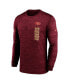 Фото #2 товара Men's Scarlet San Francisco 49ers 2024 Sideline Velocity Performance Long Sleeve T-Shirt