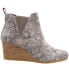 TOMS Kelsey Snake Booties Womens Grey Casual Boots 10015815