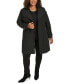 ფოტო #7 პროდუქტის Plus Size Belted Long-Sleeve Wrap Coat, Created for Macy's